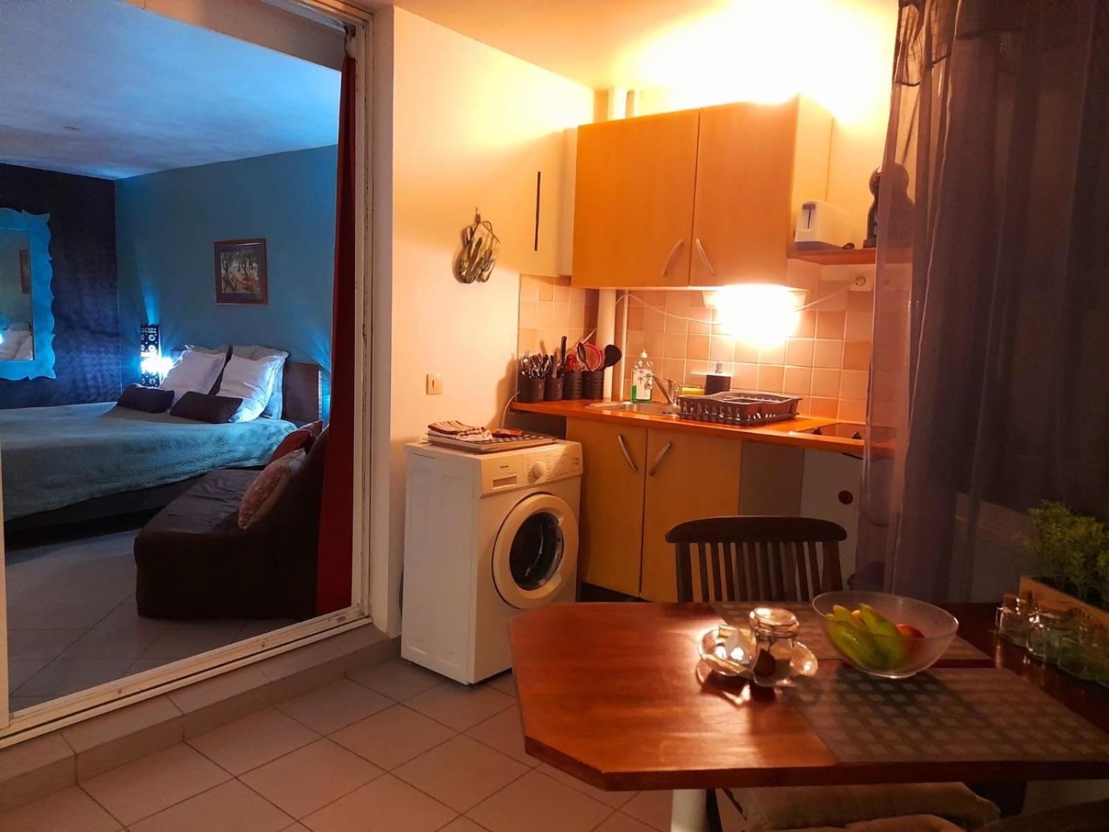 Ilet Bleu Studio Cosy Rdc Vue Mer Et Jardin - Acces Direct Plage Le Gosier  Exterior foto