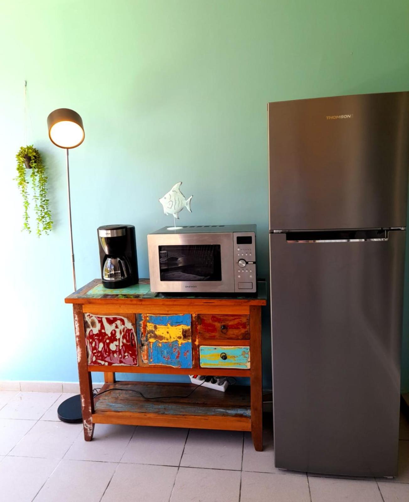 Ilet Bleu Studio Cosy Rdc Vue Mer Et Jardin - Acces Direct Plage Le Gosier  Exterior foto